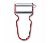 Victorinox REX Pelador, para fruta, verdura, extra afilado, borde recto, aluminio, rojo