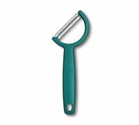Victorinox Rho, pelador para verduras, frutas, borde recto, filo único, extra afilado, Swiss Made, verde