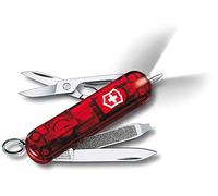 Victorinox Signature Lite Navaja Suiza de Bolsillo, 7 Funciones, LED | Multiusos con tijeras, bolígrafo de presión y lima de uñas. Ideal para uso diario y llavero. Fabricada en Suiza.