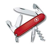 Victorinox Spartan, Swiss Army Knife, navaja suiza con 12 funciones, incluyendo hoja, sacacorchos y abrelatas, color rojo
