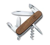 Victorinox Spartan Wood, Navaja Multiuso Suiza, Cuchillo Bolsillo, Regalo, 10 funciones, alicates de nariz aguja, cortador de alambre para alambre delgado y suave hasta 40 hrc