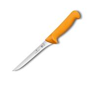 Victorinox Swibo Cuchillo de cocina/deshuesador con hoja flexible de 13 cm, recto y estrecho, de color amarillo