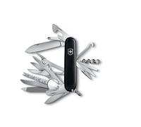 Victorinox, Swiss Champ, Navaja Multiuso Suiza, Cuchillo bolsillo, Regalo, 33 Funciones, Hoja grande, Sacacorchos, Negro