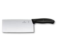 Victorinox Swiss Classic Cuchillo de Cocinero Chino, 18 cm, Acero, Rojo | Cuchillo multiusos para picar, rebanar y trocear carne o verduras. Hoja extra afilada con mango ergonómico. Swiss Made.