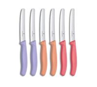 Victorinox Swiss Classic - Cuchillo de Mesa para Pan y Tomate, 11 cm, 6 pz