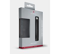 Victorinox Swiss Classic, cuchillo de mesa y tabla de cortar, 2 piezas, picnic, hoja extra afilada, filo dentado, 11 cm, acero inoxidable, negro