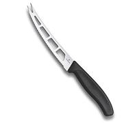 Victorinox Swiss Classic Cuchillo para Mantequilla y Queso, Filo ondulado, Inoxidables, Aptos para lavavajillas, Negro