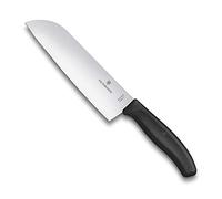 Victorinox Swiss Classic, Cuchillo Santoku, Cuchillo de cocina, Filo recto, Hoja extra afilada, Apto para lavavajillas, Acero inoxidable, Negro