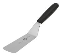 Victorinox Swiss Classic Espátula angular flexible de 12 cm para hornear, estrecha, fabricada en acero inoxidable, color negro