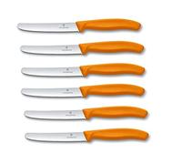 Victorinox Swiss Classic - Juego de 6 cuchillos de mesa (naranja)