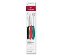 Victorinox Swiss Classic Juego de cuchillo para pelar, cuchillo para tomates y cuchillo para desayunos, 3 piezas, extra afilado, de color