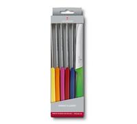 Victorinox Swiss Classic juego de cuchillos de cocina 2 piezas, cuchillo sierra con hoja de 11 cm y filo ondulado, cuchillo de mesa, acero inoxidable, multicolor