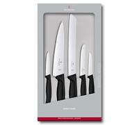 Victorinox Swiss Classic Juego de cuchillos de cocina, juego de cocina, 5 piezas, extra afilado, Swissmade, negro