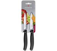 Victorinox Pelador con cortador, para fruta y verdura, hoja pendular, extra afilada, mango ergonómico, rojo