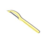 Victorinox Swiss Classic-Pelador Universal para Frutas y Verduras, Hoja de péndulo, Doble Filo, Color Amarillo Claro, Acero Inoxidable Plástico