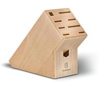 VICTORINOX Swiss Classic Soporte para cuchillos de madera sin cuchillos, para 9 cuchillos, madera de haya clara, vacío, sin equipar, almacenamiento