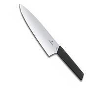 un cuchillo de chef Victorinox Suizo moderno 20 cm negro