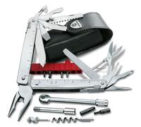 Victorinox Swiss Tool X Plus Ratchet, Multiherramienta de 38 Funciones | Multiherramienta con alicates de punta fina, carraca y sierra. Ideal para reparaciones y camping. Hecho en Suiza