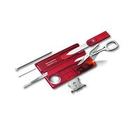 Victorinox Swisscard Lite, color Rojo Transparente, Led Blanco