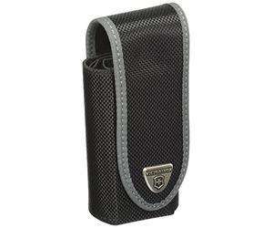 Victorinox V4.0833.N Funda Nylon, Lederetui GolfTool mit Metallklammer, Negro, S