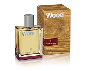 Victorinox Wood V0001229 - Eau de Toilette para hombre con aroma de madera de nogal y cítricos, 100 ml