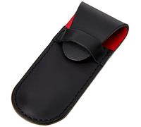 Victorinox Zubehör Lederetui Schwarz, Funda Piel Negra Forrada Roja 4 0636, Talla Única