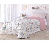 Victorio & Lucchino Colcha Infantil de Verano y Primavera. Ligera Colcha cubrecama de Microfibra. (Londres, Cama 105cm)