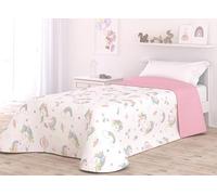 Victorio & Lucchino Colcha Infantil de Verano y Primavera. Ligera Colcha cubrecama de Microfibra. (Unicorn, Cama 90cm)