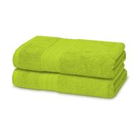 Victorio & Lucchino Juego de Toallas 100% Algodón - 2 Toallas Baño Ducha 70x140cm - Color Verde Lima