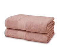 Victorio & Lucchino Juego de Toallas 100% Algodón - 2 Toallas Baño Grande 100x150cm - Color Rosa Palo