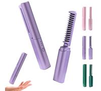 Victoriousact Comb, Mini Dual Purpose Straight & Curly Victoriousact Comb, Uniform Heat with Anti-Scalding Shell (Purple)