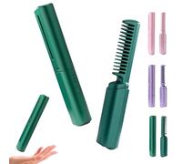 Victoriousact Comb, Mini Dual Purpose Straight & Curly Victoriousact Comb, Uniform Heat with Anti-Scalding Shell (Green)