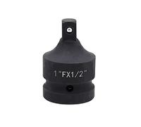 VictorsHome Adaptador y reductor de enchufe de impacto de 1 pulgada F a 1/2 pulgada M, conversión de destornillador de impacto de acero cromado molibdeno