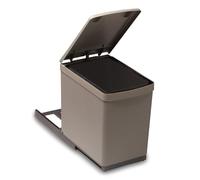 Victory Einbau-Abfallsammler Traditionline 16 litros con levantador de tapa automático, color alugrau