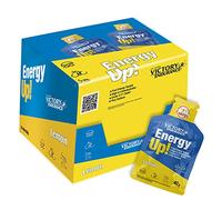 VICTORY ENDURANCE Energy Up Gel Cafeína Sabor Limón con Plus de Sodio, Energía Inmediata, 40 G, Paquete de 24