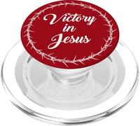 Victory in Jesus - Passover Easter Crown Thorns Praise Red PopSockets PopGrip para MagSafe