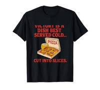 Victory Is a Dish Servido Pizza Fría Diseño de Fútbol Camiseta