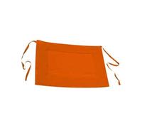 Victory KAIXUAN - DELANTAL FRANCÉS CORTO UNISEX CON BOLSILLO PARA CAMAREROS Y HOGARES DE COLOR LISO - MANDIL PEQUEÑO 45cmx70cm - DELANTAL HOSTELERIA 100% POLIÉSTER - SERIE XGN006 (1, Naranja -19)