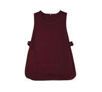 Victory KAIXUAN - DELANTAL LIMPIEZA - UNIFORME DE SERVICIO DOMÉSTICO Y LIMPIEZA SANIDAD MÉDICO HOSTELERÍA - SERIE 868 (L, Granate)