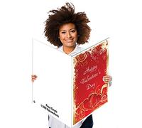 VictoryStore Tarjeta gigante de San Valentín de 2 x 3 pies con sobre