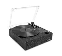Victrola Eastwood II - Tocadiscos con Acabado Negro con Altavoces, Bluetooth 5.1 y tecnología Vinyl Stream, Reproductor de Vinilo de 3 velocidades de Estilo Vintage, Cartucho Audio Technica AT-3600LA