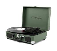 Victrola Journey II (Modelo 2025) - Tocadiscos de Maleta Bluetooth - Altavoces estéreo Integrados con Graves mejorados, Tocadiscos de 3 velocidades, Entrada y Salida Bluetooth, Salidas RCA y