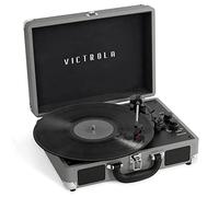 Victrola Journey - Tocadiscos portátil Bluetooth de Maleta, con Altavoces Integrados, Reproductor de Discos de Vinilo de 3 velocidades, Salida RCA, Conector para Auriculares (NWG)