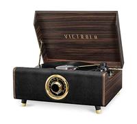 Victrola Tocadiscos Bluetooth 4 en 1 Highland con Tocadiscos de 3 velocidades con Radio FM