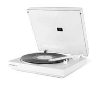 Victrola Tocadiscos Bluetooth totalmente automático con cartucho Audio Technica ATN3600L, función de repetición automática, tocadiscos de vinilo de 2 velocidades, transmisión inalámbrica por Bluetooth
