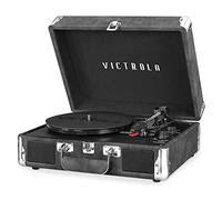 Victrola VSC-550BT-GRY Viaje Bluetooth Maleta Tocadiscos Portátil (Gris)