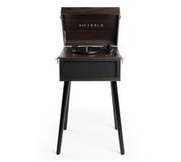 Victrola VTA-75-ESP Liberty 5-in-1 Turntable Music EntertainmentCenter with Bluetooth Wireless FM Radio USB Recorder Wood (Espresso)
