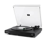 Victrola Wave - Tocadiscos Bluetooth con Auracast - Reproductor de Discos de Vinilo de 2 velocidades, Cartucho Audio Technica AT-VM95E, Alta resolución aptX HD y transmisión Bluetooth adaptativa