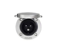 Victron Energy Entrada de energía de Acero Inoxidable con Tapa de 32 A/250 Vac (2p/3w)