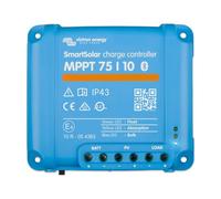 Victron Energy SmartSolar MPPT 75/10 Controlador de Carga 12/24V | Máx. 75V PV, 10A Corriente de Carga, Batería 12/24V, Regulador Solar MPPT para Paneles Solares, Bluetooth